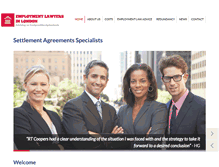 Tablet Screenshot of employmentlawyersinlondon.com